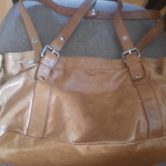 Cavalcanti Leopard Print Tan Leather Tote Bag - Picture 5 of 9